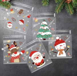 Transparante kerstzakjes