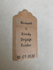 Kraft tags - bruine labels