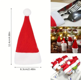Kerstmuts Bestekhouder (10 st)