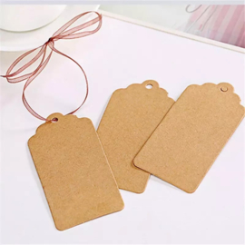 Kraft tags - bruine labels