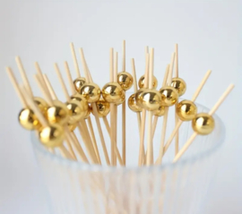 Kerst prikkers goud en zilver