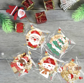 Transparante kerstzakjes