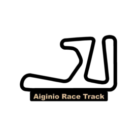 Aiginio race track op voet