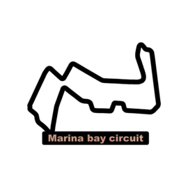 Marina bay circuit op voet