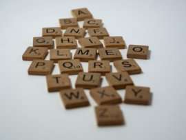 Scrabble letters