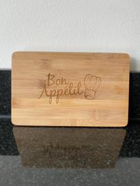 Bamboe snijplank "Bon appétit"