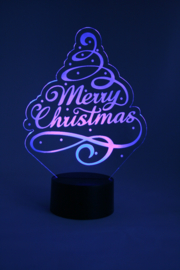 Kerstboom merry christmas ledlamp