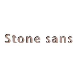 Stone sans