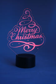Kerstboom merry christmas ledlamp