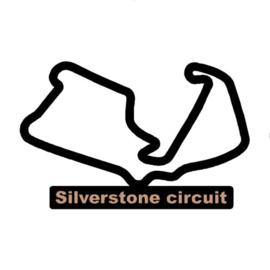 Silverstone circuit op voet
