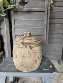 Houten pot recht groot