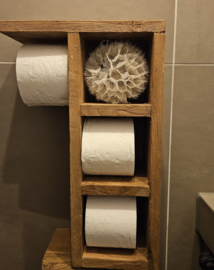 Toiletrolhouder verticaal 3 vakken