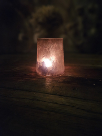 Roest windlicht glas