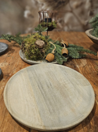 rond houten onderbord
