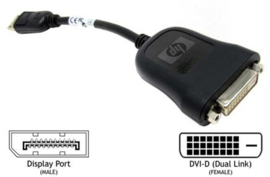 HP DisplayPort to DVI-D Cable Adapter 481409-002