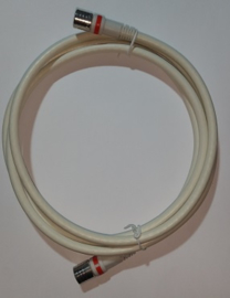 Technetix RLA++ Conn. F-IEC Male , F-IEC Male COAX kabel - 1,5 meter Wit