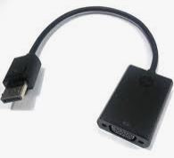 HP DisplayPort To VGA Adapter 752661-001 (753745-001)