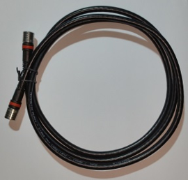 Technetix RLA++ Conn. F-Male , F-Male COAX kabel - 1,5 meter Zwart