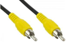 Video kabel Tulp plug geel composiet 1,50 mtr