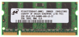 Micron 2Rx8 PC2-6400S  2GB