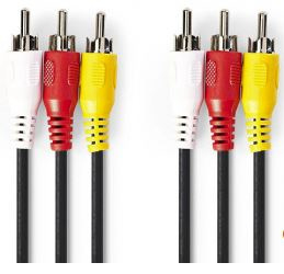 Audio/Video kabel Tulpplug composiet male 1,40 mtr