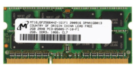 Micron 2Rx8 PC3-8500S 2 GB