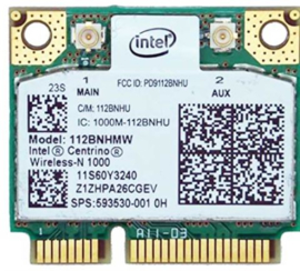 50117 - Intel Centrino Wireless-N 1000 112BNHMW 593530-001