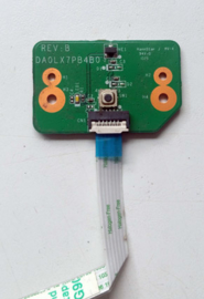 HP dv7 ,  Powerbutton bord 640898-001 incl. flatcable
