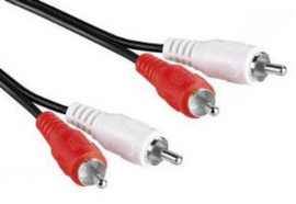 Audio kabel Tulp plug 1 mtr