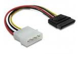 4 Pin Molex Male to 15-Polig SATA Female  (0,15 meter)