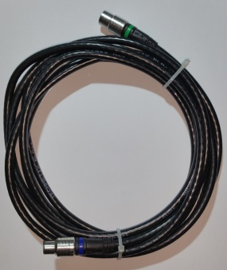 Technetix Conn. F-Male , F-Female COAX kabel - 3 meter Zwart