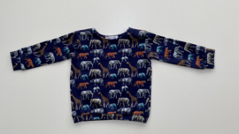 Shirtje Tricot/stretch donkerblauw Safari
