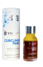 VIDAFY Curcumin PLUS+ - Met vit. D, C en Gember. Gouden druppels/golden drops