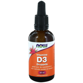 NOW Vitamine D-3 druppels 60 ml.