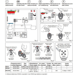 Ditec Ontvanger Bixrlr22 ,2 kanaals ontvanger 12/24V 200 codes