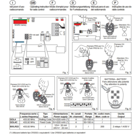 Ditec Ontvanger Bixrlr22 ,2 kanaals ontvanger 12/24V 200 codes