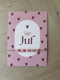 Liefste Juf met armbandje