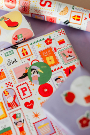 Sinterklaas feest stickervel A5