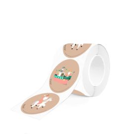 Sinterklaas sticker kraft (6 stuks)
