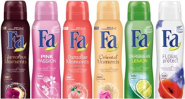 fa deodorant diverse vrouwen geuren