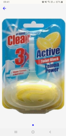 At home clean active toiletblock lemon power