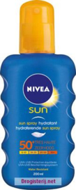 nivea sun spray fac 50