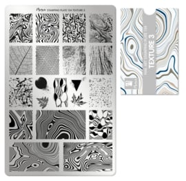Moyra Stamping Plate 134 Texture met gratis Tryon Sheet