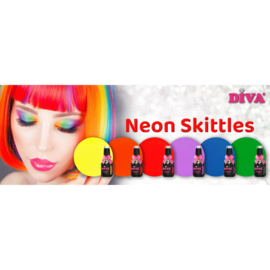 Diva Neon Skittles Collection 6 stuks
