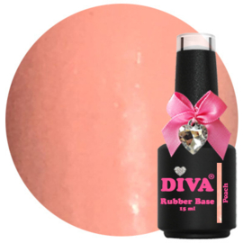 Diva Rubber Basecoat Peach 15 ml