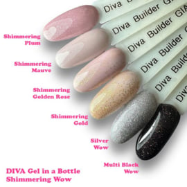 Diva Gel in a Bottle Shimmering Wow -Shimmering Mauve - 15ml