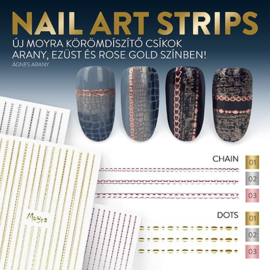 Moyra Nail Art Strips Dots No. 01 Gold