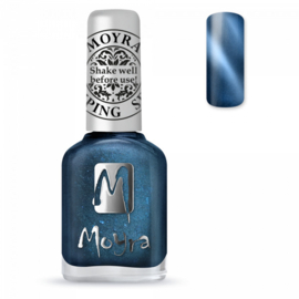 Moyra Stamping Nail Polish Cat Eye Magnetic Blue sp33