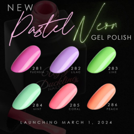 Gel Polish # Pastel Neon Collection #281 - #286