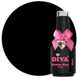 Diva Rubber Basecoat Black 15 ml